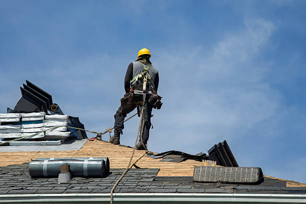 Professional Metal Roofing technician working in Riverside, MD